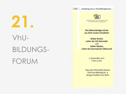 21. VhU-Bildungsforum