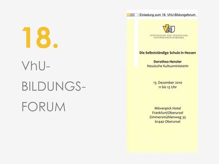 18. VhU-Bildungsforum