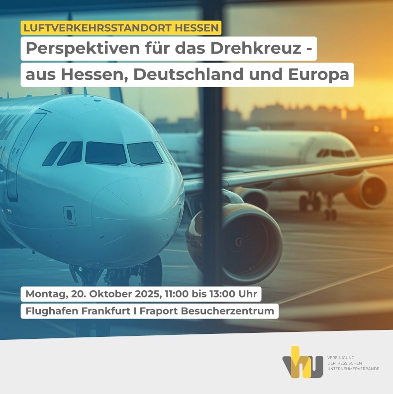 VhU-Verkehrsforum: Luftverkehrsstandort Hessen - zur Abmeldung